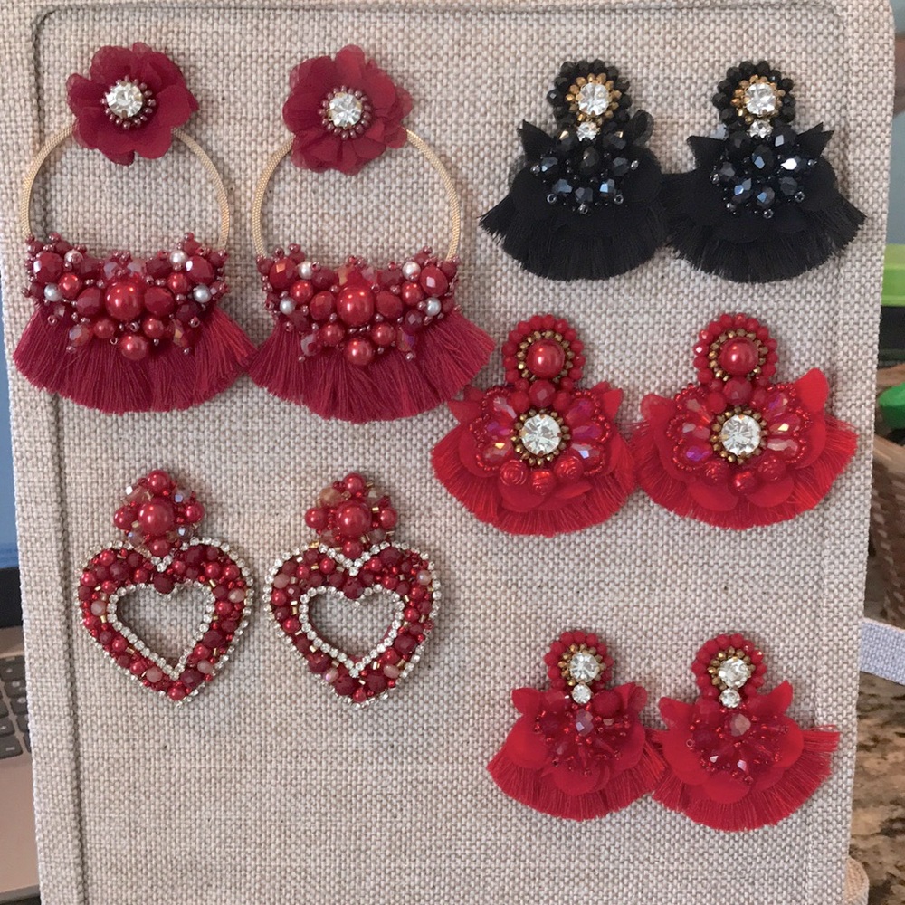 Small and bugs party earrings handmade